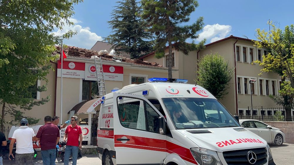 Bolu'da işçi kazası merdivenden düştü