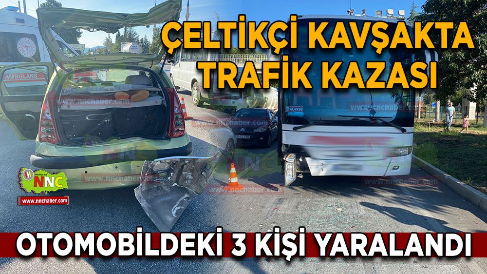 Burdur Antalya karayolunda kaza! Otobüs kazasında 3 yaralı