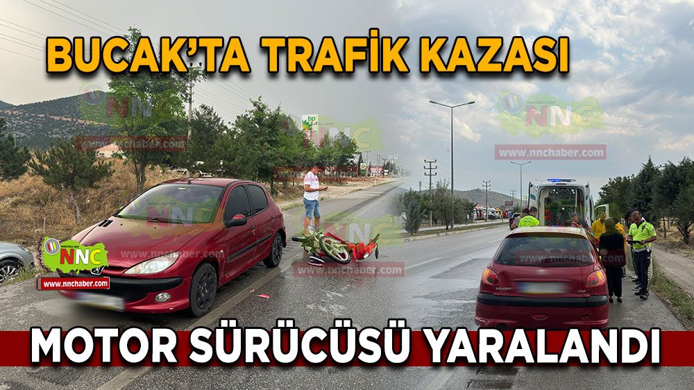 Burdur Antalya karayolunda kaza! Sürücü yaralandı