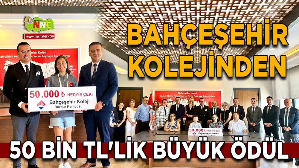 Burdur Bahçeşehir Kolejinden 50 Bin TL'lik büyük ödül
