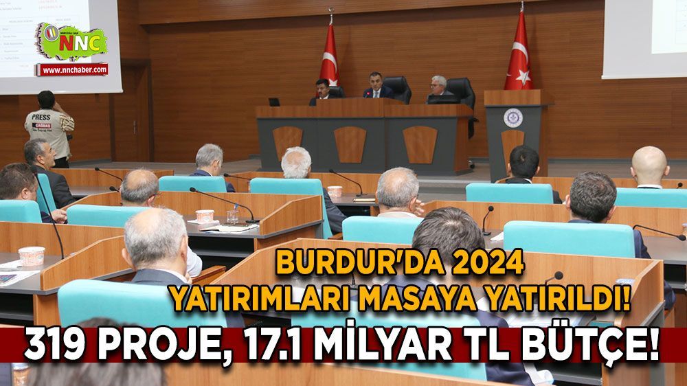 Burdur'da bu yılın yatırımları ile ilgili toplantı
