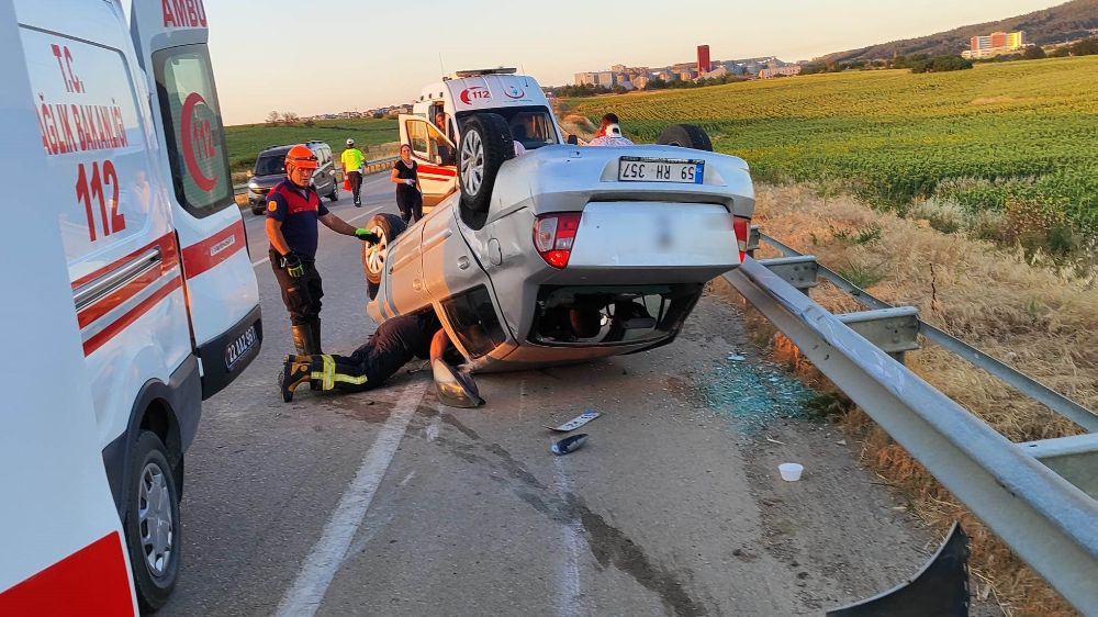 Edirne’de trafik kazası; 4 kişi yaralandı