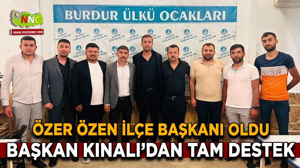 İlçe başkanı seçilen Özer Özen'e Başkan Kınalı'dan destek
