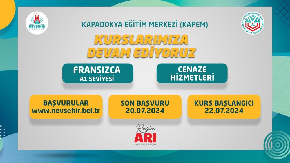 KAPEM'de 2 yeni kurs duyurusu 