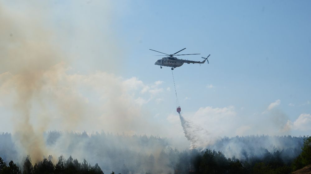 Kastamonu'da orman yangını; müdahale devam ediyor