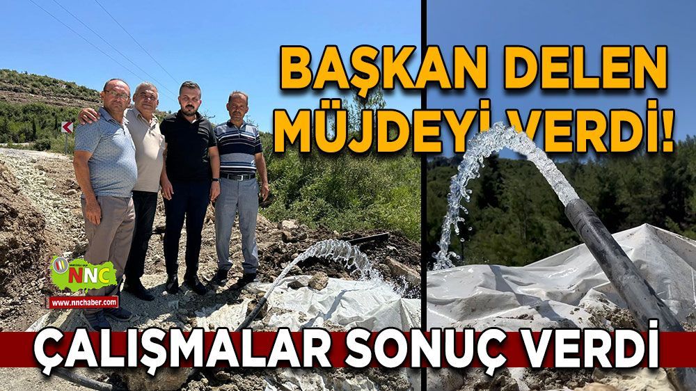 Kocaaliler'in artık suyu var! Başkan Delen duyurdu