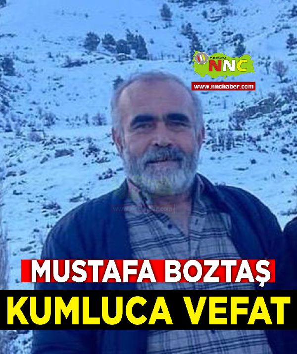 Kumluca Vefat Mustafa Boztaş