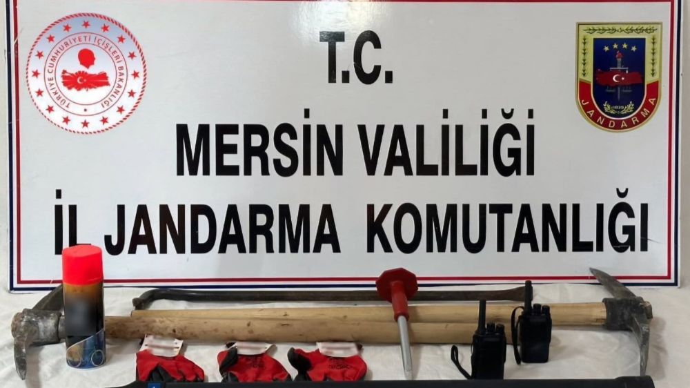 Mersin'de kaçak kazıya izin verilmedi