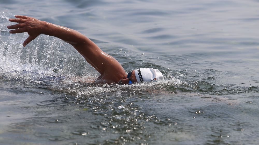 Mudanya Körfezi Yüzme Maratonu'nda  12 kilometrelik parkurda kulaç atıldı