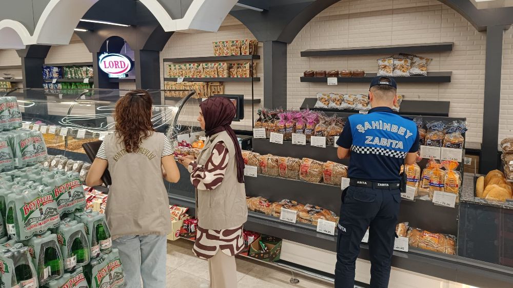 Şahinbey Belediyesi Zabıta ekipleri denetimlerine devam ediyor 