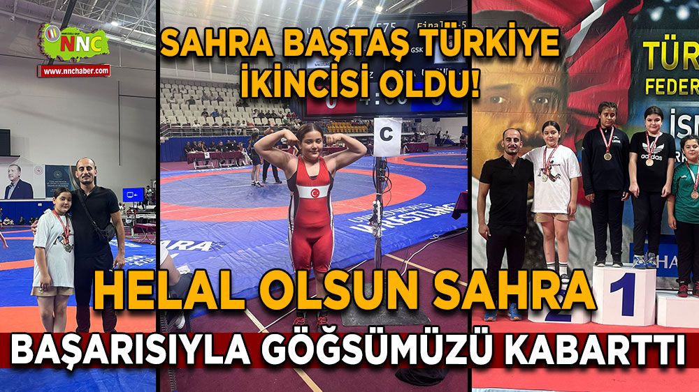 Sahra Baştaş Türkiye ikincisi oldu! Sahra başarısıyla göğsümüzü kabarttı