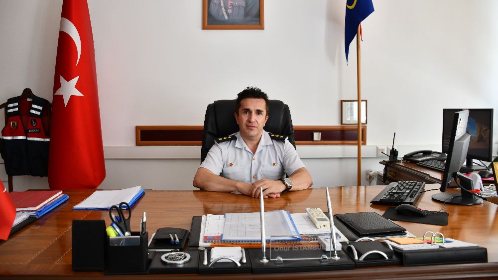 Samsun'da  Kıdemli Yüzbaşı Onur İstanbul, görevine başladı