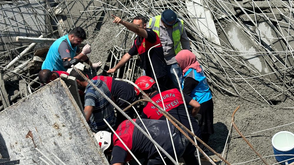 Şanlıurfa’da  inşaatta  göçük;  2 işçi yaralandı