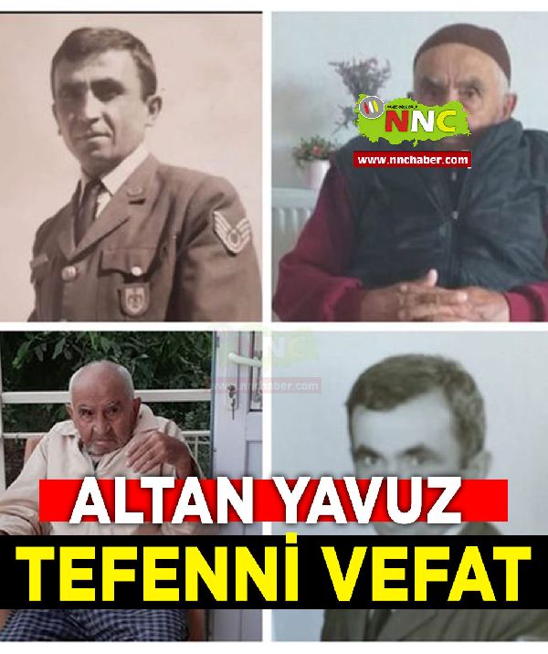 Tefenni Vefat Altan Yavuz