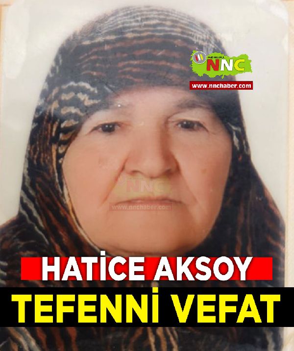 Tefenni Vefat Hatice Aksoy