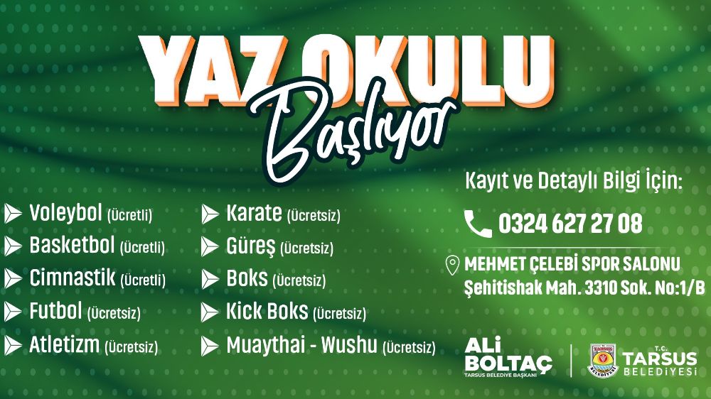 'Yaz Okulu' Tarsus'da başladı 