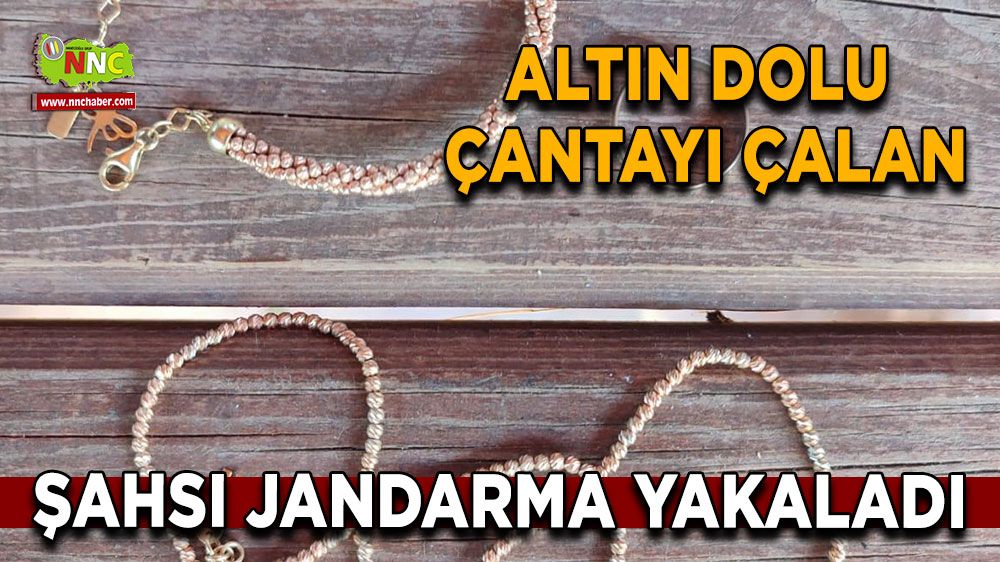 Afyon'da altın dolu çantayı çalan şahsı jandarma yakaladı