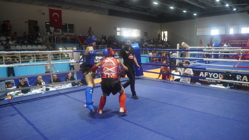  Afyon'da muaythai iller arası Zafer Kupası başladı