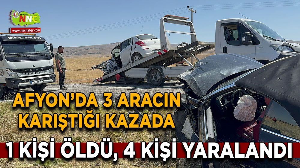 Afyon'da trafik kazası! 1 ölü 4 yaralı