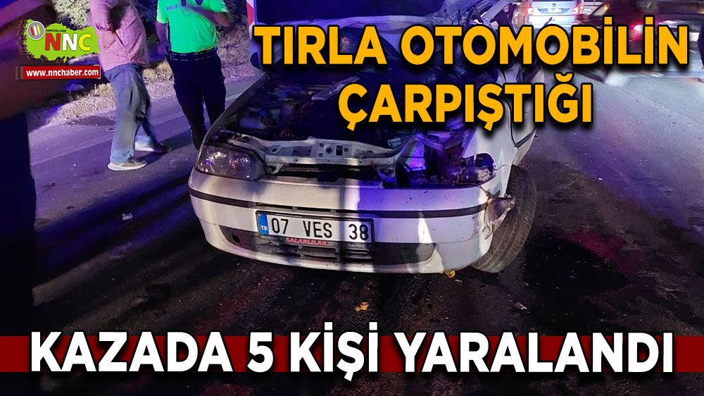 Afyon'da trafik kazası! 5 kişi yaralandı