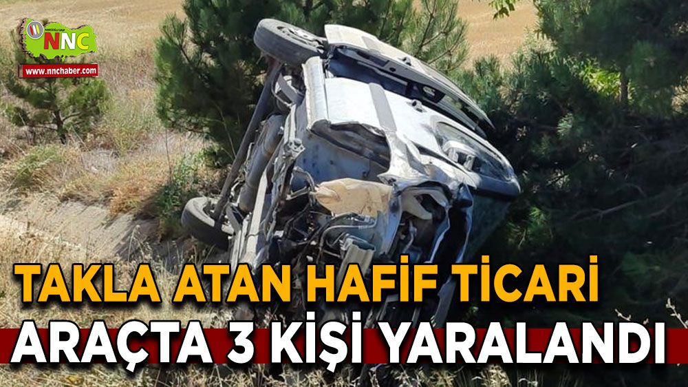 Afyon'da trafik kazası! Araç takla attı