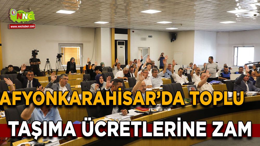  Afyonkarahisar’da toplu taşıma ücretlerine zam geldi