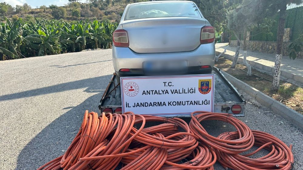 Antalya’da kablo hırsızlığına yönelik operasyon