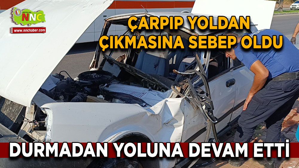 Antalya'da trafik kazası! Araç hurdaya döndü