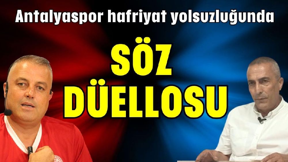 Antalyaspor hafriyat yolsuzluğunda söz düellosu