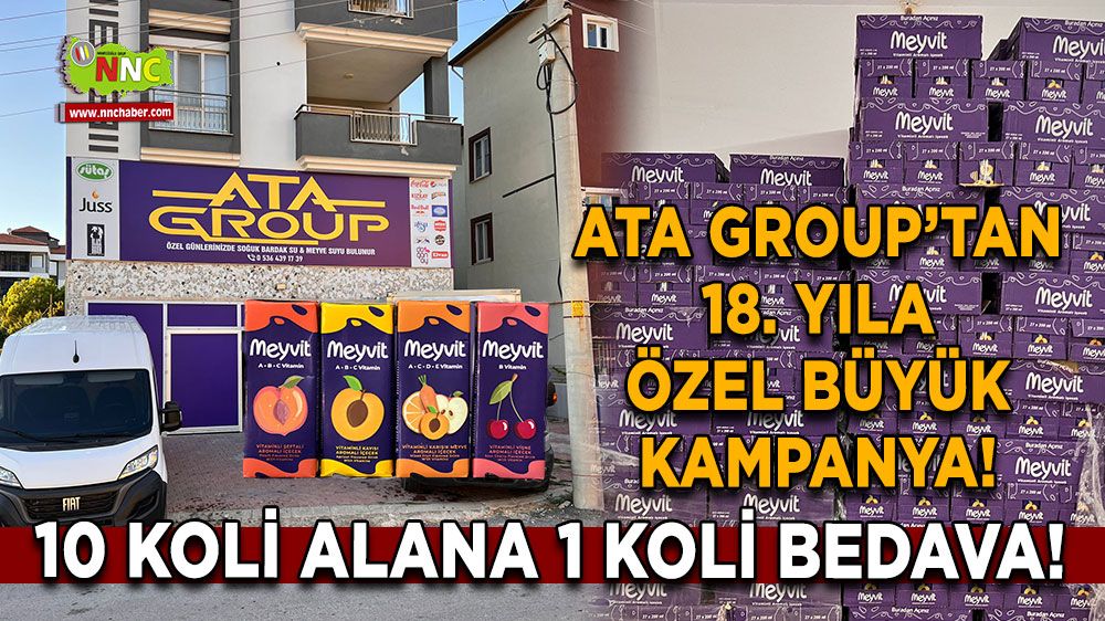 ATA Group’tan 18. yıla özel büyük kampanya! Meyve suyu kolisi 99.99 TL!