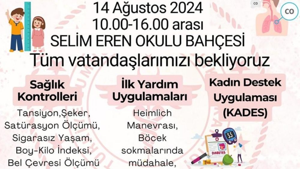 Aydın'da 'Sağlığınız için Kirazlı'dayız' sağlık kontrolü başladı 