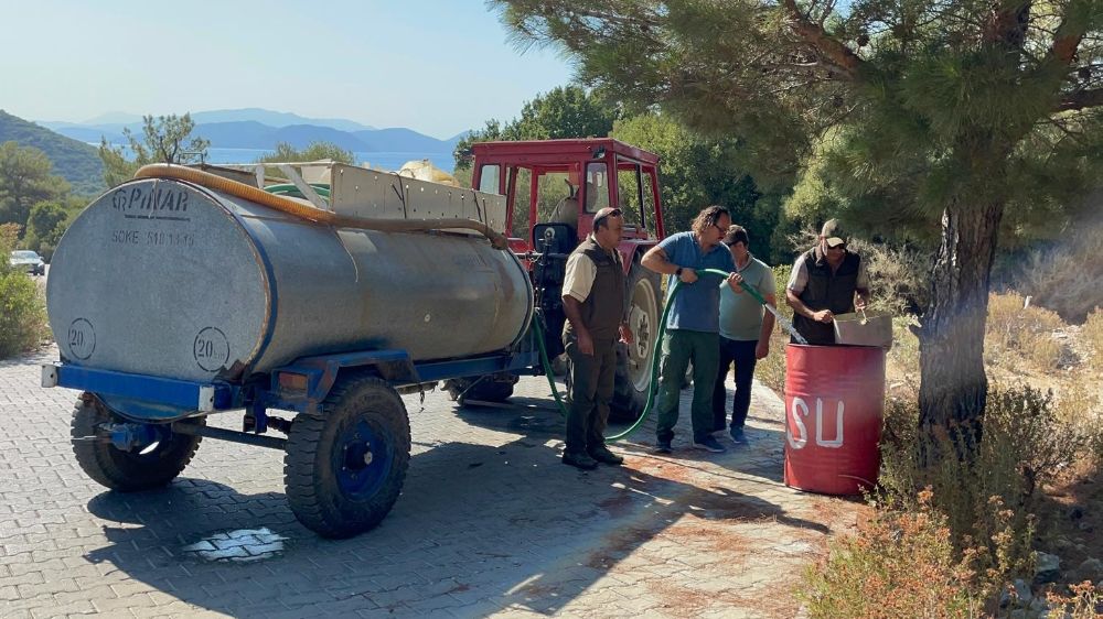 Aydın’da yangına karşı su bidonu önlemi