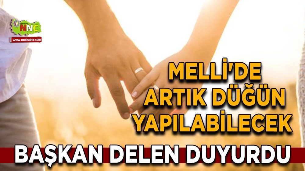 Başkan Delen duyurdu Melli 'de sadece o günde okul bahçesinde düğün yapılabilecek 