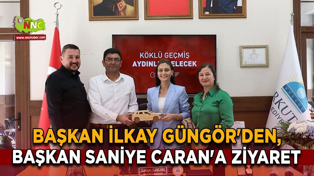 Başkan İlkay Güngör, Başkan Saniye Caran'ı ziyaret etti