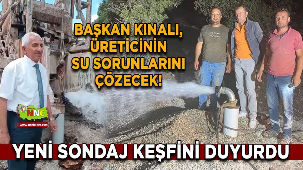 Başkan Kınalı, üreticinin su sorunlarını çözecek!