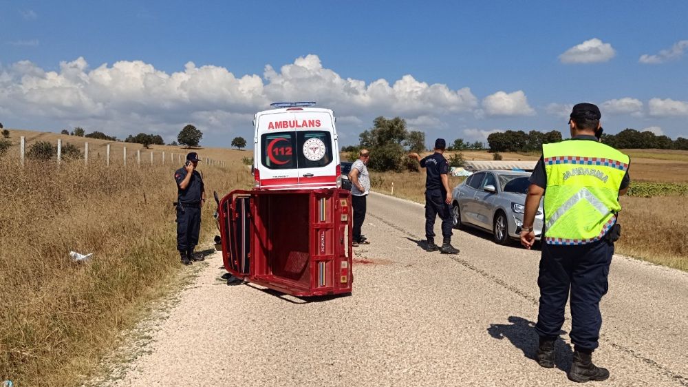 Bilecik'te kaza , 2 kişi yaralandı 