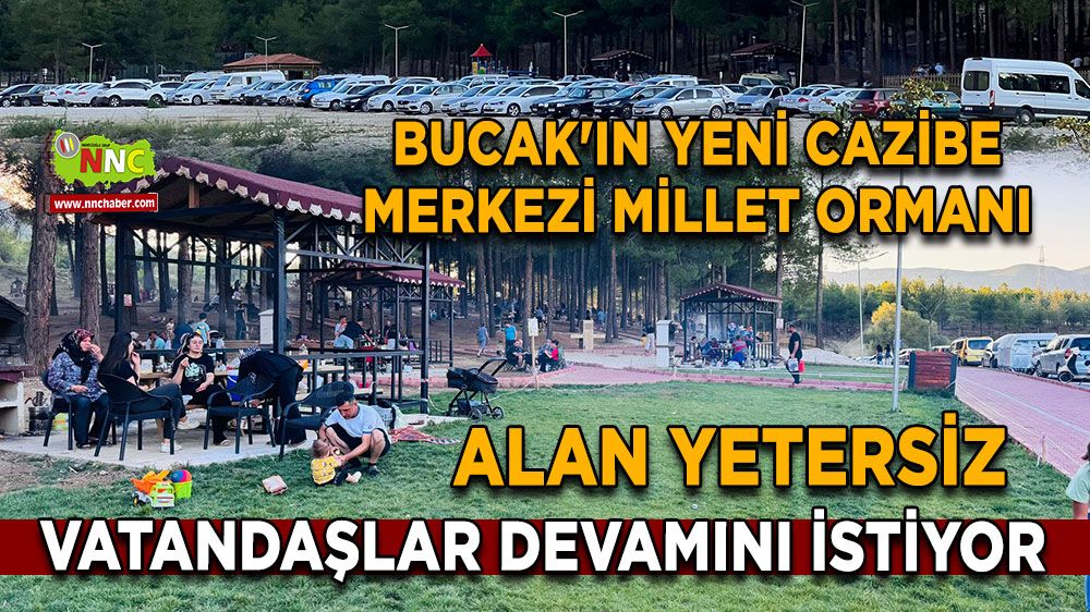 Bucak'ın yeni cazibe merkezi Millet Ormanı! Alan yetersiz vatandaş gerisini istiyor