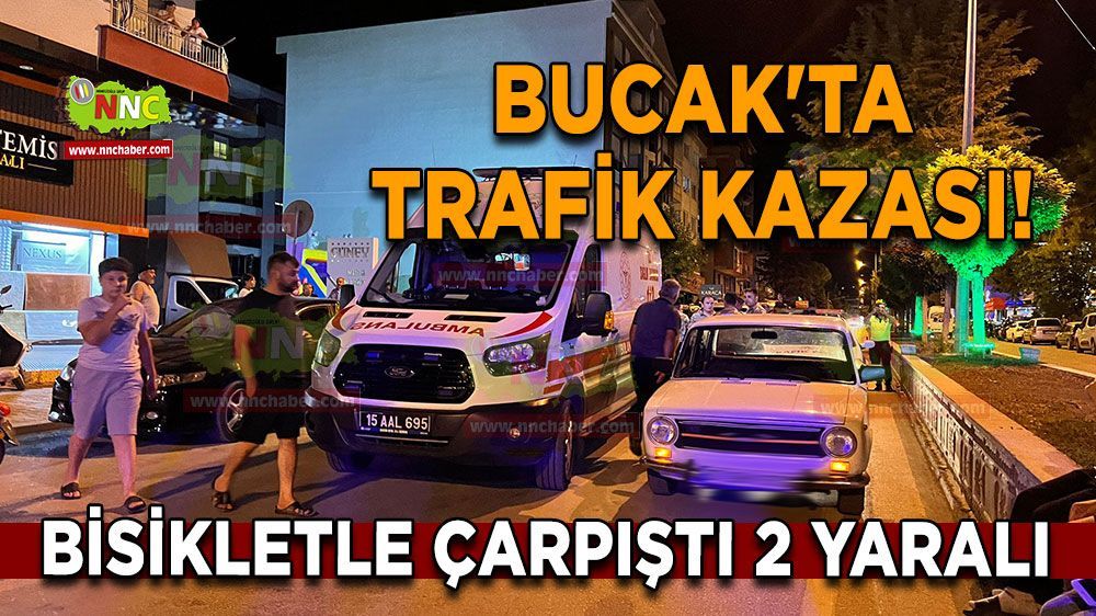 Bucak'ta trafik kazası! 2 kişi yaralandı