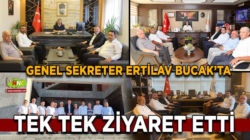 Burdur İl Özel İdaresi Genel Sekreteri Asım Ertilav'dan, Bucak'ta ziyaretler