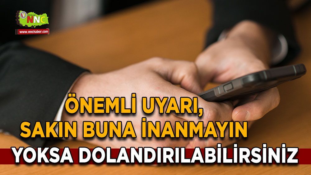 Burdurlulara önemli uyarı