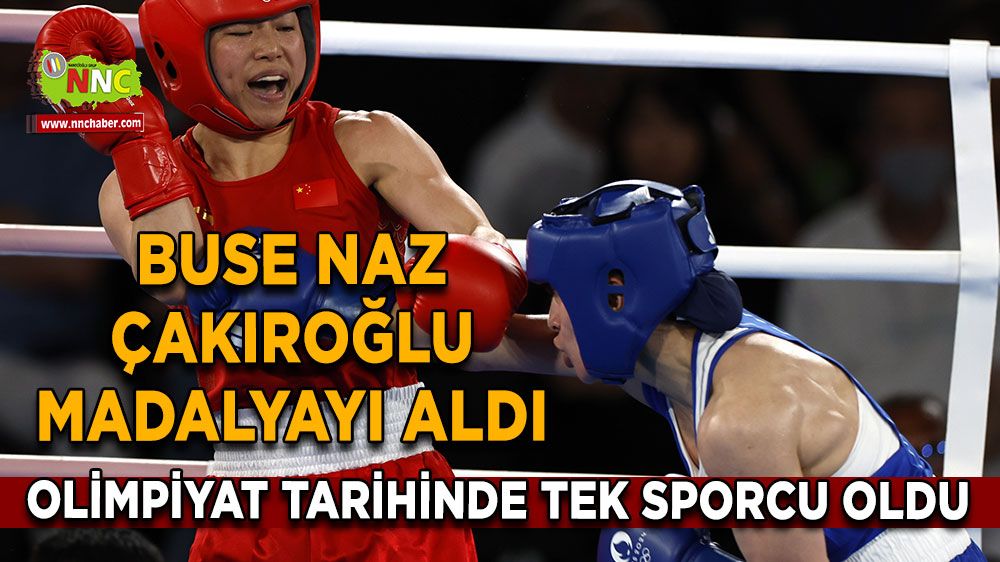 Buse Naz Çakıroğlu madalyayı aldı, olimpiyat tarihinde tek sporcu oldu