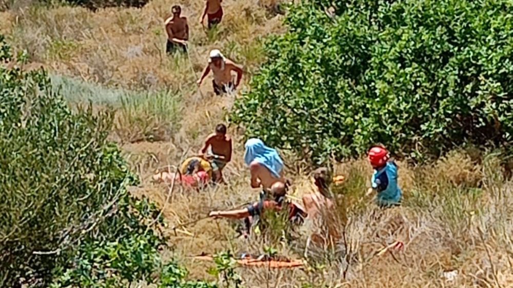 Çanakkale'de dengesini kaybeden şahıs uçurumdan düştü