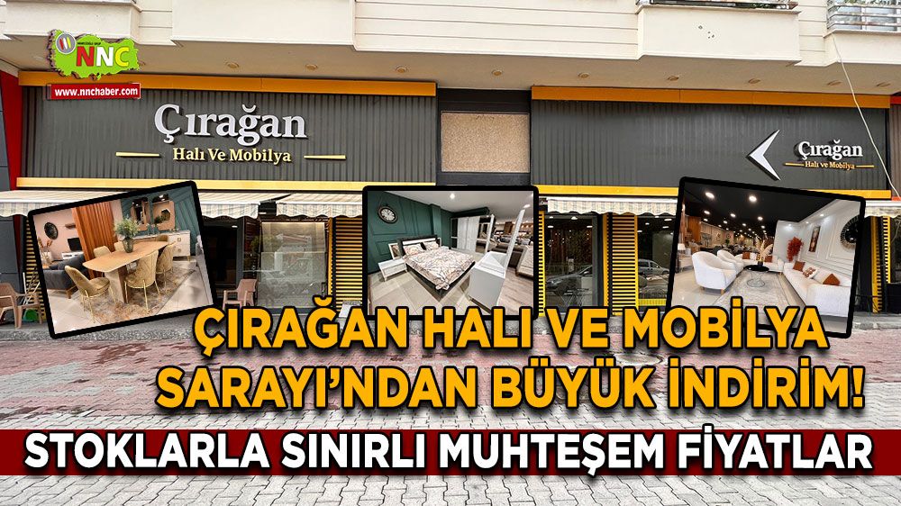 Çırağan Halı ve Mobilya Sarayı’ndan büyük indirim! Stoklarla sınırlı muhteşem fiyatlar