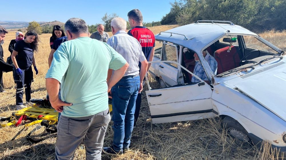 Çorum’da trafik kazası; 2 kişi yaralı 