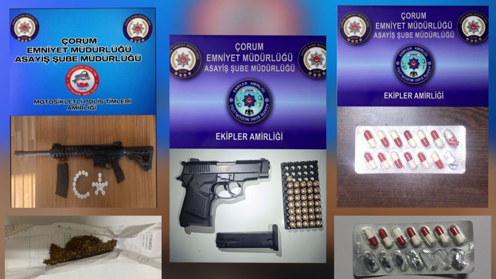 Çorum polisi suçlulara göz açtırmıyor