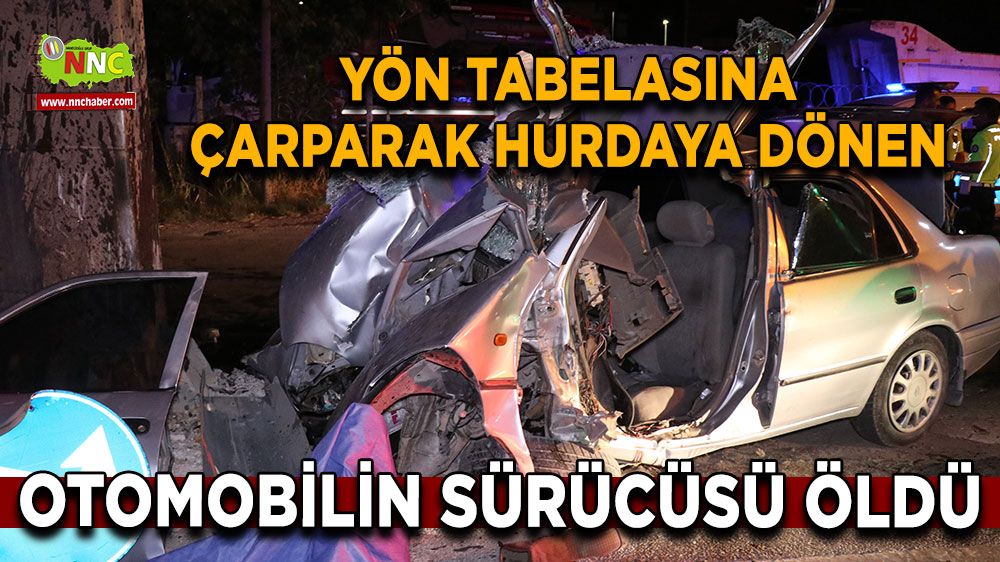 Denizli'de feci trafik kazası! Otomobil sürücüsü hayatını kaybetti