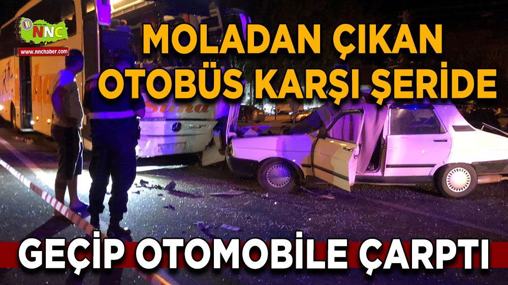 Denizli'de trafik kazası!1 kişi hayatını kaybetti