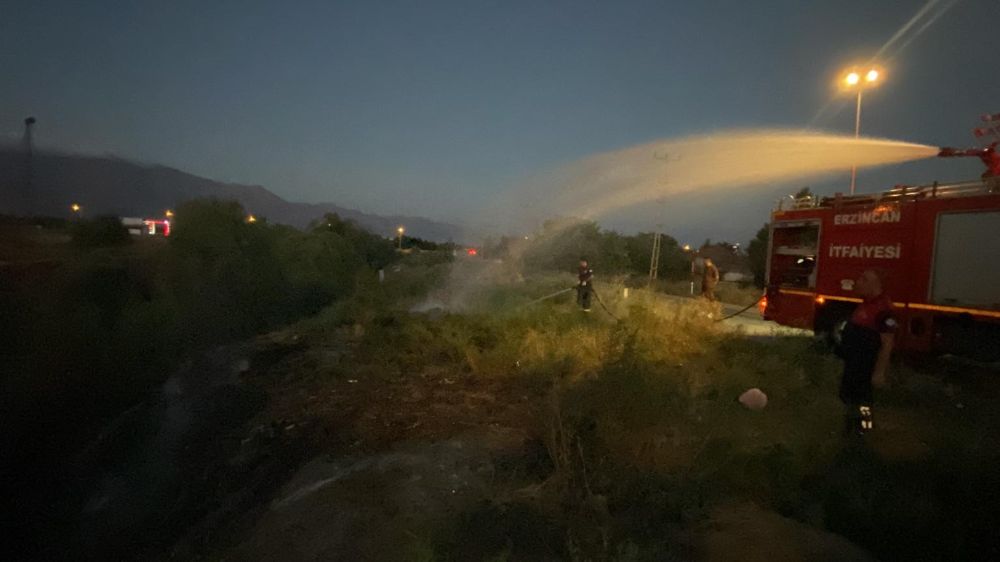 Erzincan’da yangın; büyümeden kontrol altına alındı