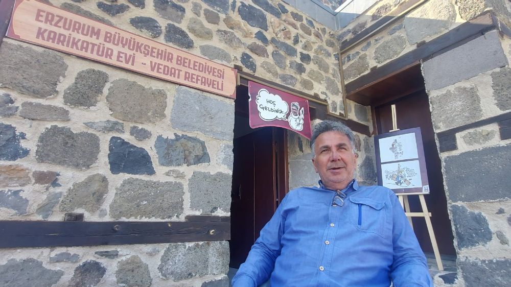 Erzurum'da  karikatür evi meraklılarını bekliyor 