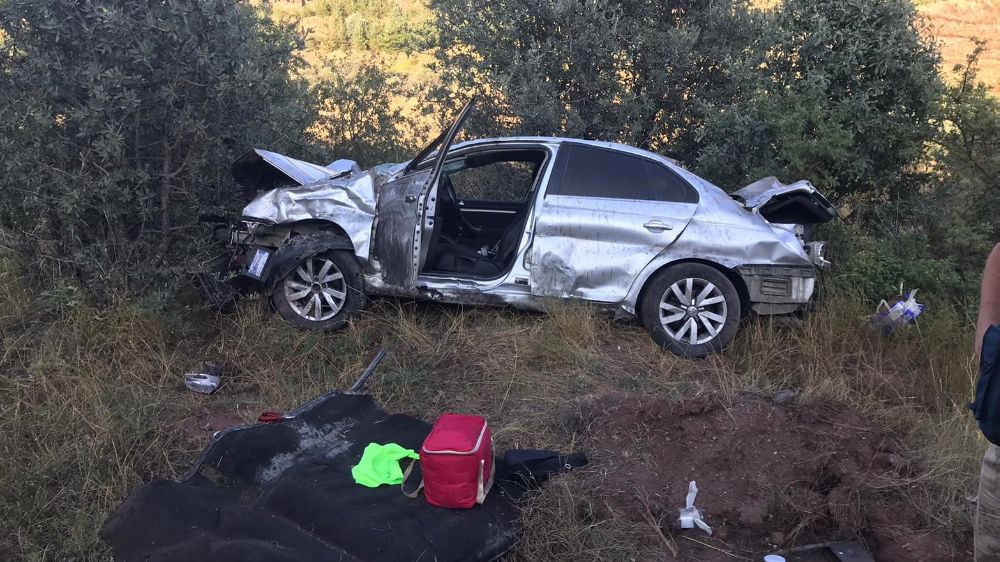 Erzurum'da  trafik kazası; 1 kişi yaralandı